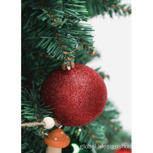 Christmas Decoration Christmas Ball Ornaments Shatterproof Red Glitter Balls Factory